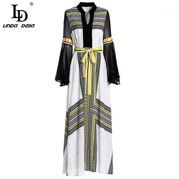 ld linda della spring vintage belted maxi dresses women's flare sleeve retro ethnic floral print elegant loose long dress1, Black;gray
ld linda della spring vintage belted maxi dresses women's flare sleeve retro ethnic floral print elegant loose long dress1, Black;gray