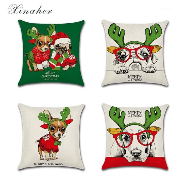 cushion/decorative pillow christmas animal theme series cute puppy linen case cushion cover throw car home pillowcase1
cushion/decorative pillow christmas animal theme series cute puppy linen case cushion cover throw car home pillowcase1