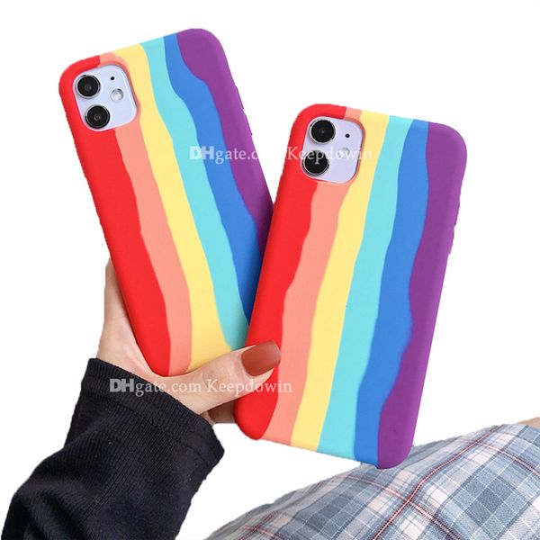 for iphone 11 12 pro case cover silicone full protection rainbow for iphone 12 mini 11 pro max xs max xr x 6s 7 8 designer creative cover
for iphone 11 12 pro case cover silicone full protection rainbow for iphone 12 mini 11 pro max xs max xr x 6s 7 8 designer creative cover