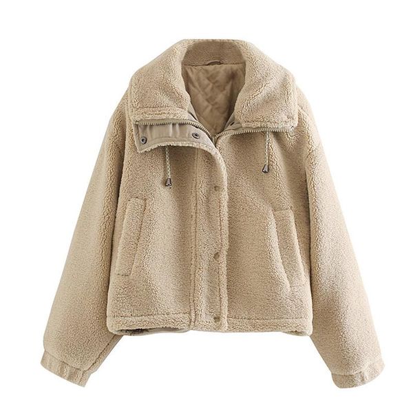 women's jackets fleece winter jacket woman warm elegant pockets thick turn down collar faux fur lady coats & outerwear patchwork female, Black;brown
women's jackets fleece winter jacket woman warm elegant pockets thick turn down collar faux fur lady coats & outerwear patchwork female, Black;brown