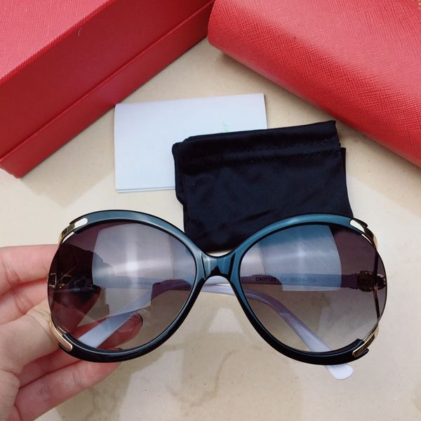 men women's general sunglasses ca0712s fashion wild oval frame inlay diamond lion head glasses gradient lenses, White;black
men women's general sunglasses ca0712s fashion wild oval frame inlay diamond lion head glasses gradient lenses, White;black