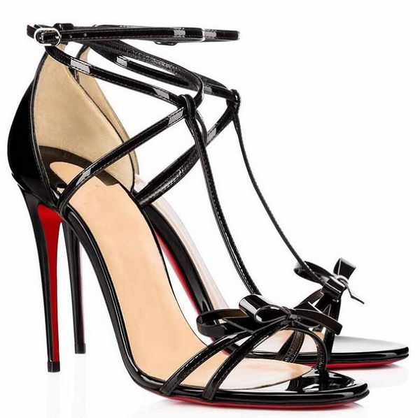 evening bridal weeding red bottom blakissima sandals shoes high heels ankle strap patent leather bow lady gladiator sandalias eu35-44.box, Black
evening bridal weeding red bottom blakissima sandals shoes high heels ankle strap patent leather bow lady gladiator sandalias eu35-44.box, Black