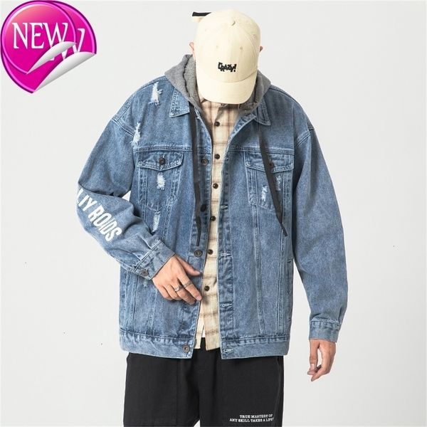 denim with hooded men's jeans black blue jacket spring autumn 2020 fashion clothes plus oversize m-5xl
denim with hooded men's jeans black blue jacket spring autumn 2020 fashion clothes plus oversize m-5xl