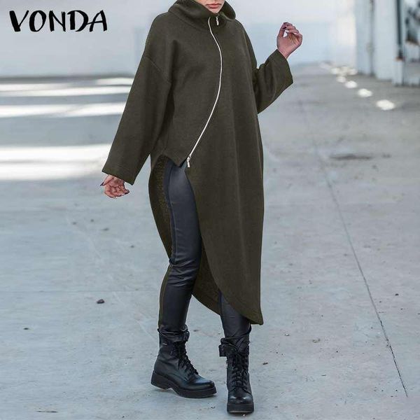 women's jackets women coats female long sleeve stand collar zipper warm overcoats asymmetric irregular outerwear plus size, Black;brown
women's jackets women coats female long sleeve stand collar zipper warm overcoats asymmetric irregular outerwear plus size, Black;brown