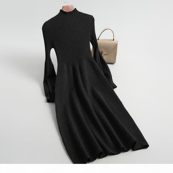 2018 autumn and winter dress knitting new elegant temperament cultivate one morality dress show thin knitting women, Black;gray
2018 autumn and winter dress knitting new elegant temperament cultivate one morality dress show thin knitting women, Black;gray