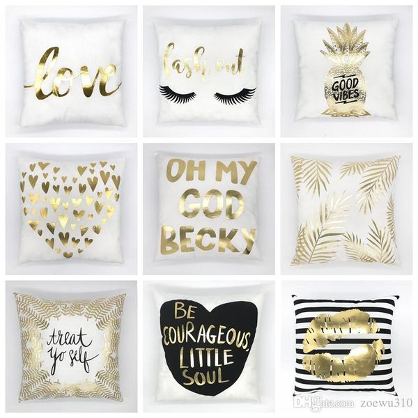 white bronzing gold foil pillowcase super soft velvet cushion decorative pillow home decor sofa throw pillows vt0098
white bronzing gold foil pillowcase super soft velvet cushion decorative pillow home decor sofa throw pillows vt0098