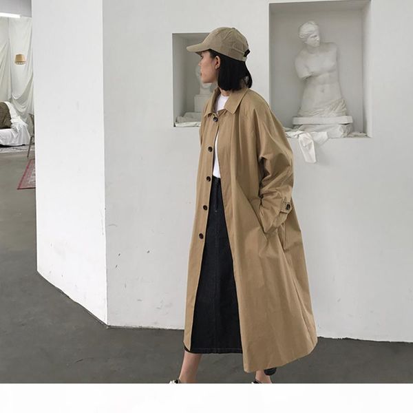 women clothes 2020 autumn new arrival holiday comfortable loose trench coat temperament solid girls outdoor long trench 5281, Tan;black
women clothes 2020 autumn new arrival holiday comfortable loose trench coat temperament solid girls outdoor long trench 5281, Tan;black