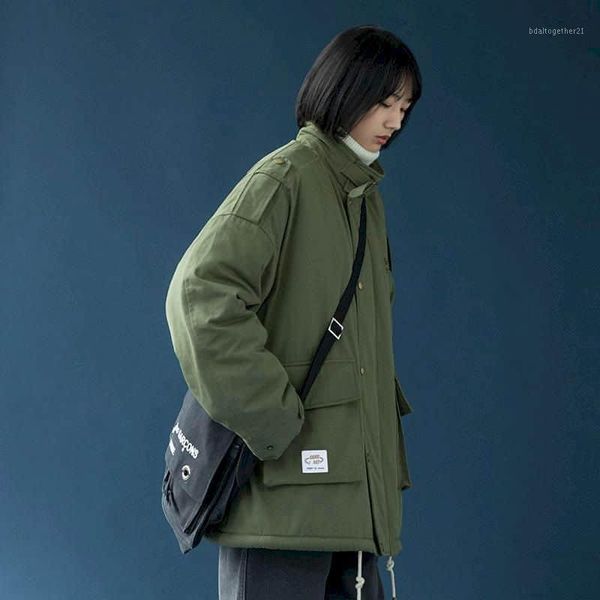 women's down & parkas women clothes workwear cotton jacket loose korean style lamb wool green coat wild thick velvet winter 2021 padded, Black
women's down & parkas women clothes workwear cotton jacket loose korean style lamb wool green coat wild thick velvet winter 2021 padded, Black
