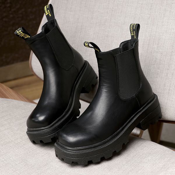 2021 new platform round toe casual ankle fashion square heel short boots pu leather slip on women shoes big size 34-43 rbfp, Black
2021 new platform round toe casual ankle fashion square heel short boots pu leather slip on women shoes big size 34-43 rbfp, Black