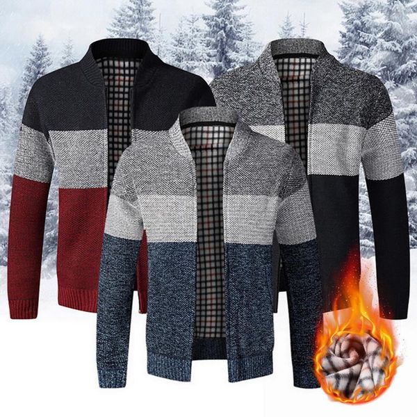 men's sweaters sweater coat thick fleece patchwork wool cardigan jackets winter warm knitted coats male casual knitwear, White;black
men's sweaters sweater coat thick fleece patchwork wool cardigan jackets winter warm knitted coats male casual knitwear, White;black
