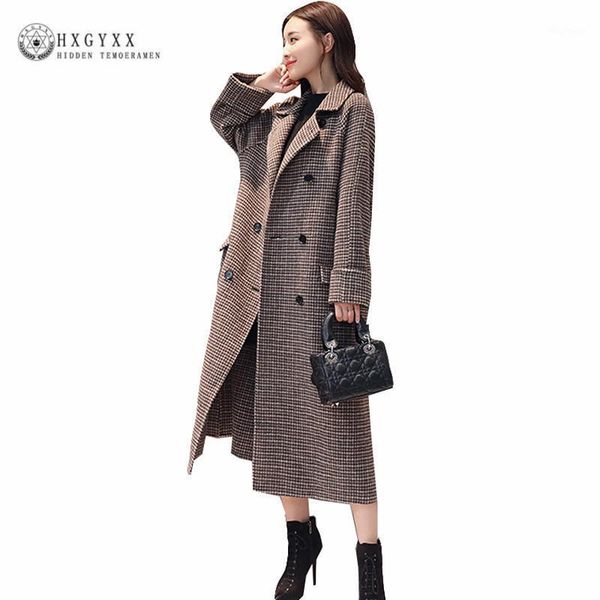 houndstooth wool coat women long woolen overcoat elegant winter casaco feminino double breasted cashmere jackets 2020 okd3061, Black
houndstooth wool coat women long woolen overcoat elegant winter casaco feminino double breasted cashmere jackets 2020 okd3061, Black