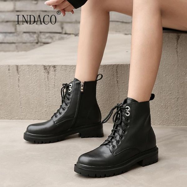 women boots winter leather ankle boots round toe lace up black zip big size 42 43 zapatos mujer
women boots winter leather ankle boots round toe lace up black zip big size 42 43 zapatos mujer