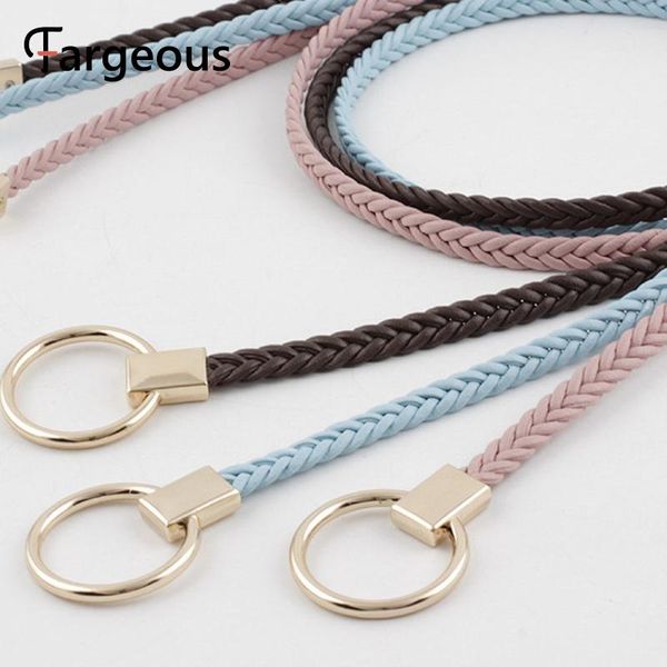 fargeous vintage crochet woven female pants waistband twisted women thin belt trendy metal buckle ladies belt accessories, Black;brown
fargeous vintage crochet woven female pants waistband twisted women thin belt trendy metal buckle ladies belt accessories, Black;brown