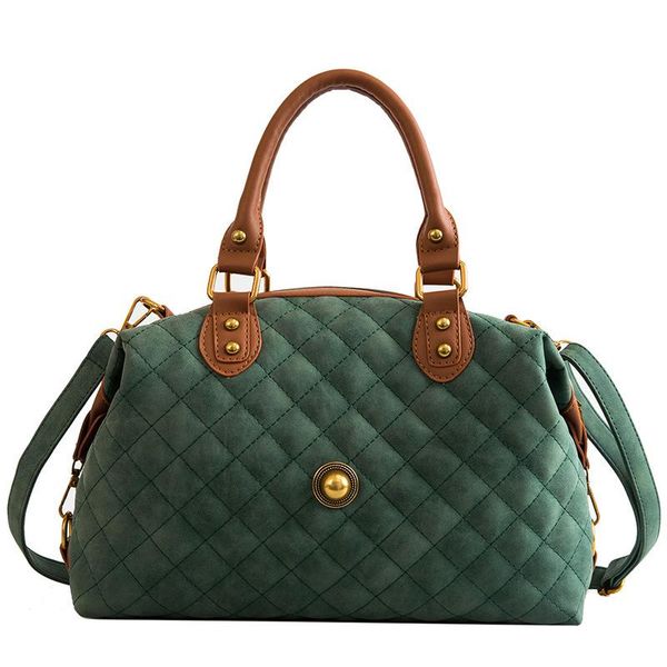women handbag matte leather diamond lattice shoulder bag boston handle handbags thread fashion female tote bag gray bolsas
women handbag matte leather diamond lattice shoulder bag boston handle handbags thread fashion female tote bag gray bolsas