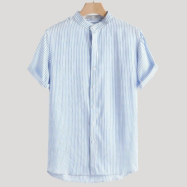 men's short sleeve summer 2021 thin breathable loose large solid stripe stand collar cotton linen shirtslim fit fashion floral print dr, White;black
men's short sleeve summer 2021 thin breathable loose large solid stripe stand collar cotton linen shirtslim fit fashion floral print dr, White;black