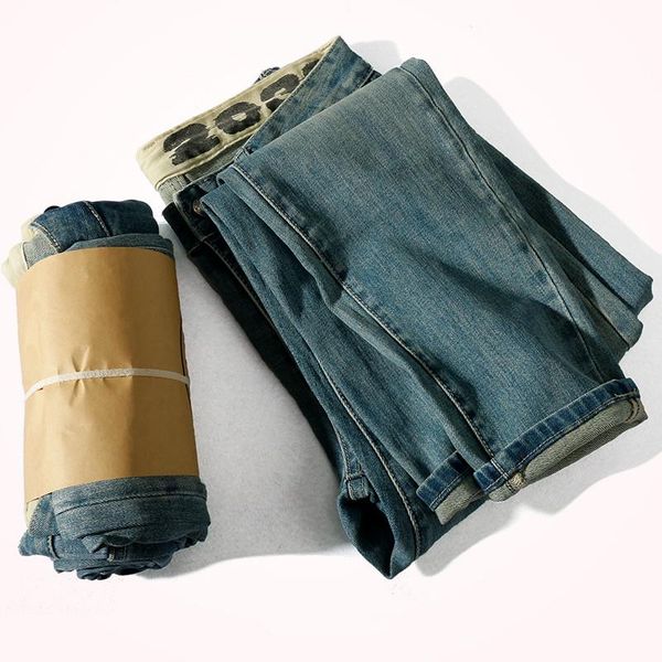 2020 autumn new stretch jeans men's slim leggings light blue nostalgic washed old denim pencil pants
2020 autumn new stretch jeans men's slim leggings light blue nostalgic washed old denim pencil pants
