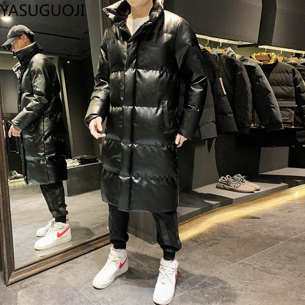 yasuguoji new 2020 thicken cotton padded long coat men winter puffer jacket men fashion leather parkas mens bubble coat, Black
yasuguoji new 2020 thicken cotton padded long coat men winter puffer jacket men fashion leather parkas mens bubble coat, Black