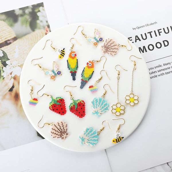 dangle & chandelier g.ycx fashion seed beads miyuki bee parrot animal earrings girls lovely strawberry earring handmade boho chic jewelry, Silver
dangle & chandelier g.ycx fashion seed beads miyuki bee parrot animal earrings girls lovely strawberry earring handmade boho chic jewelry, Silver