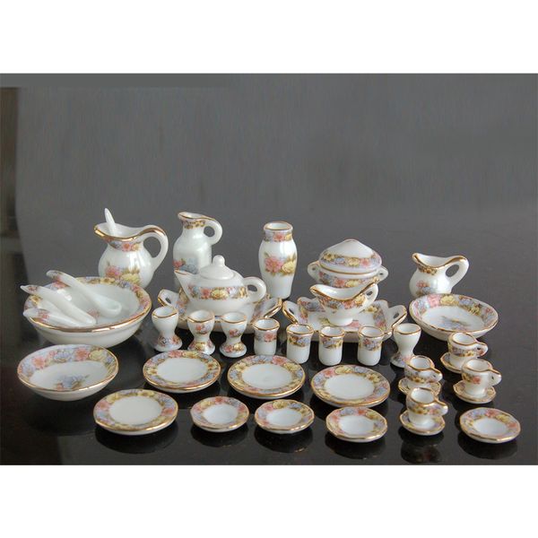 1/12 dollhouse miniature dining ware porcelain tea set dish cup plate 40pcs dc043 1019
1/12 dollhouse miniature dining ware porcelain tea set dish cup plate 40pcs dc043 1019