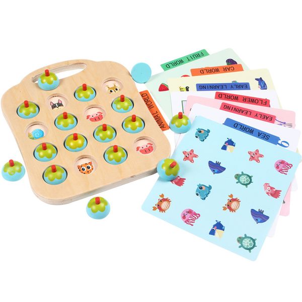 wooden pairing game puzzle toys for children memory chess baby educational toys
wooden pairing game puzzle toys for children memory chess baby educational toys