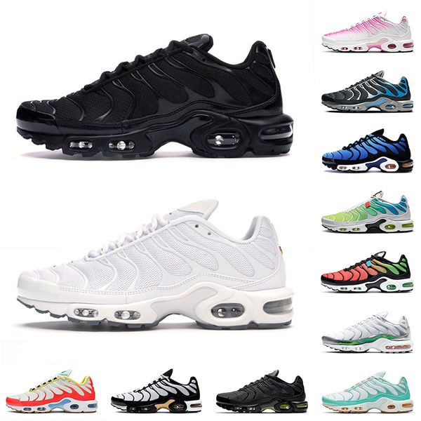 mens tn plus running shoes se triple black white off designer sneakers womens outdoor trainers size 36-46, White;red
mens tn plus running shoes se triple black white off designer sneakers womens outdoor trainers size 36-46, White;red