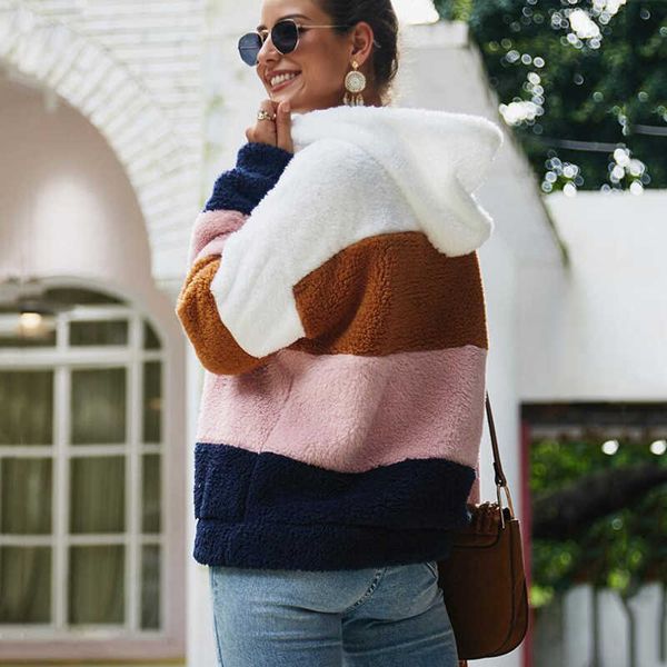lossky women hoodies sweatshirt striped patchwork ladies long sleeve pullover plush autumn winter female warm clothing 201016, Black
lossky women hoodies sweatshirt striped patchwork ladies long sleeve pullover plush autumn winter female warm clothing 201016, Black
