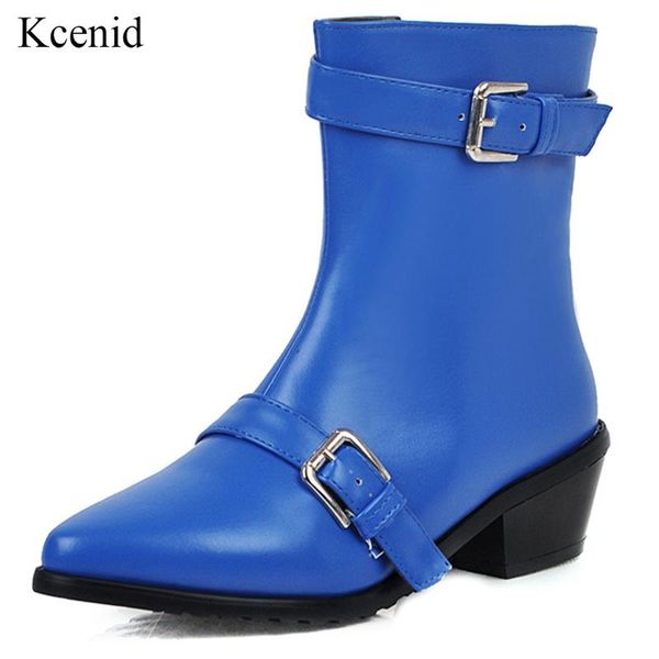kcenid blue punk ankle boots for women pointed toe thick heel autumn winter boots women fashion buckle strap ladies shoes 2020, Black
kcenid blue punk ankle boots for women pointed toe thick heel autumn winter boots women fashion buckle strap ladies shoes 2020, Black