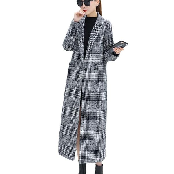 2020 winter new plus size padded long woolen coats women slim autumn slim warm jackets plaid long wool coats yp1170, Black
2020 winter new plus size padded long woolen coats women slim autumn slim warm jackets plaid long wool coats yp1170, Black
