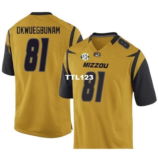 121 missouri tigers albert okwuegbunam #81 real full embroidery college jersey size s-4xl or custom any name or number jersey, Black
121 missouri tigers albert okwuegbunam #81 real full embroidery college jersey size s-4xl or custom any name or number jersey, Black