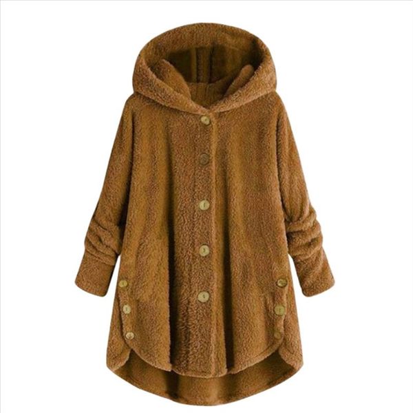 hooded parkas fleece fluffy button warm padded jacket coat women casual pocket single breasted solid winter coats plus size, Black
hooded parkas fleece fluffy button warm padded jacket coat women casual pocket single breasted solid winter coats plus size, Black