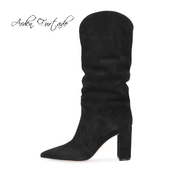 arden furtado fashion women's shoes winter pointed toe stilettos heels elegant ladies boots pure color slip-on pleated sh, Black
arden furtado fashion women's shoes winter pointed toe stilettos heels elegant ladies boots pure color slip-on pleated sh, Black