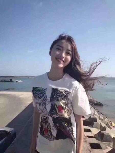 length new casual loose pullover medium printed with four tiger heads and short sleeve lovers t, Black;gray
length new casual loose pullover medium printed with four tiger heads and short sleeve lovers t, Black;gray
