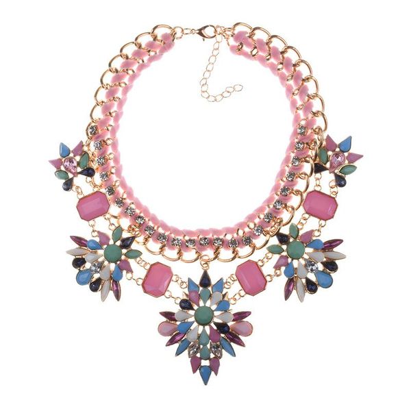 2020 new bohemia ethnic choker necklace women pink acrylic flowers necklace jewelry handmade weave statement, Golden;silver
2020 new bohemia ethnic choker necklace women pink acrylic flowers necklace jewelry handmade weave statement, Golden;silver