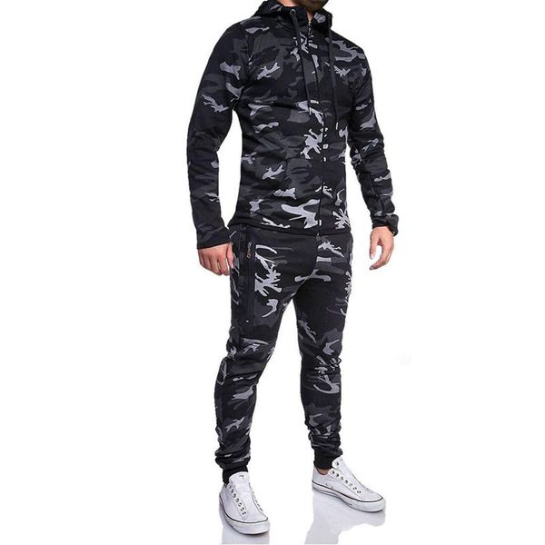 men's tracksuits men hoodies suit tracksuit sweatshirt autumn winter casual camouflage hoodie pants sports sporting male, Gray
men's tracksuits men hoodies suit tracksuit sweatshirt autumn winter casual camouflage hoodie pants sports sporting male, Gray