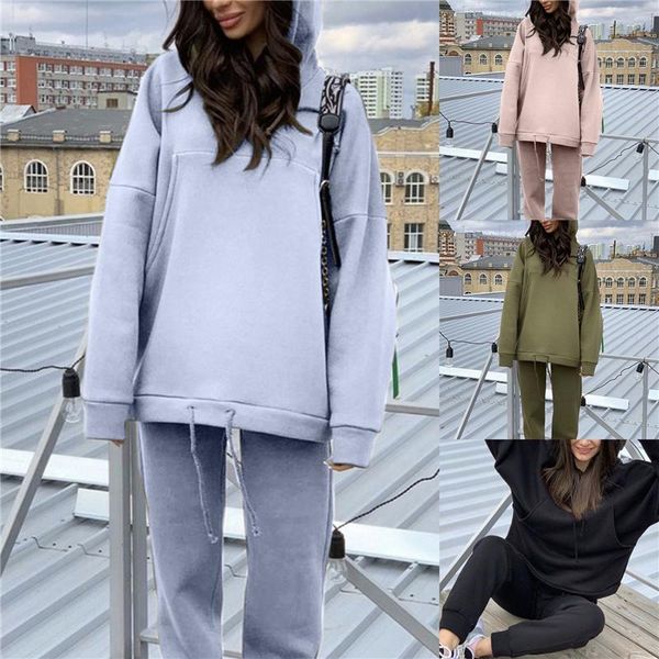 two piece set outfits autumn women's tracksuit oversized hoodie and pants casual sport suit winter 2 piece woman set, Gray
two piece set outfits autumn women's tracksuit oversized hoodie and pants casual sport suit winter 2 piece woman set, Gray