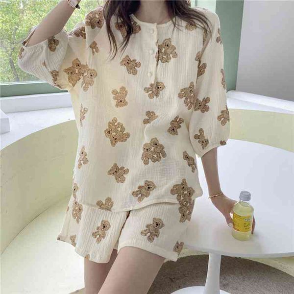 cartoon bear summer nightgown women o-neck short sleeve kawaii nightdress sleepwear loose home clothes kawaii vintage, Black;red
cartoon bear summer nightgown women o-neck short sleeve kawaii nightdress sleepwear loose home clothes kawaii vintage, Black;red