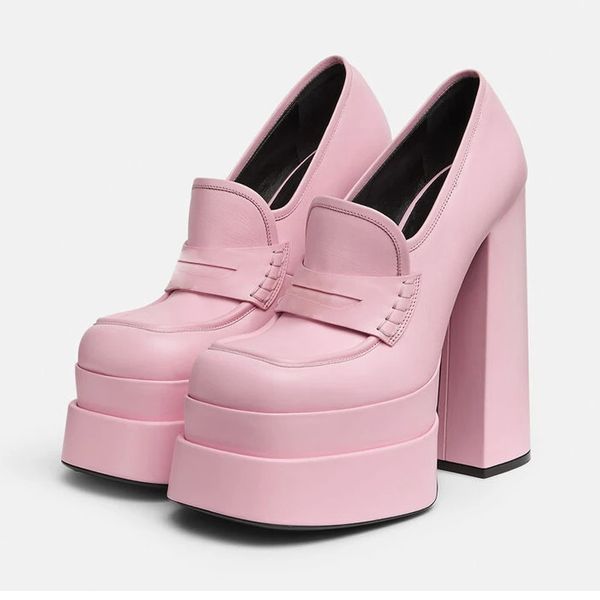 platform high heels pumps shoes for women spring summer designer luxury loafers party shoes casual ladies, Black
platform high heels pumps shoes for women spring summer designer luxury loafers party shoes casual ladies, Black