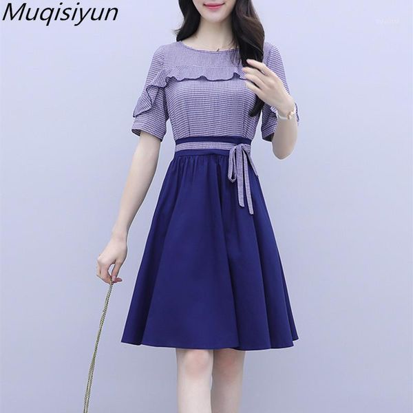 s-xl summer elegant woman o neck ruffles short sleeves t-shirt + bow a line skirt female casual dresses a24171, White
s-xl summer elegant woman o neck ruffles short sleeves t-shirt + bow a line skirt female casual dresses a24171, White