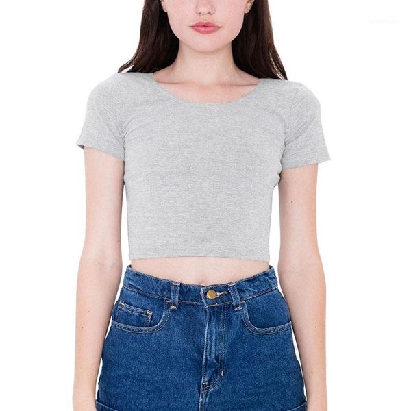 cotton women t-shirts o neck crop short sleeve shirt ladies short stretch basic t-shirt1, White
cotton women t-shirts o neck crop short sleeve shirt ladies short stretch basic t-shirt1, White