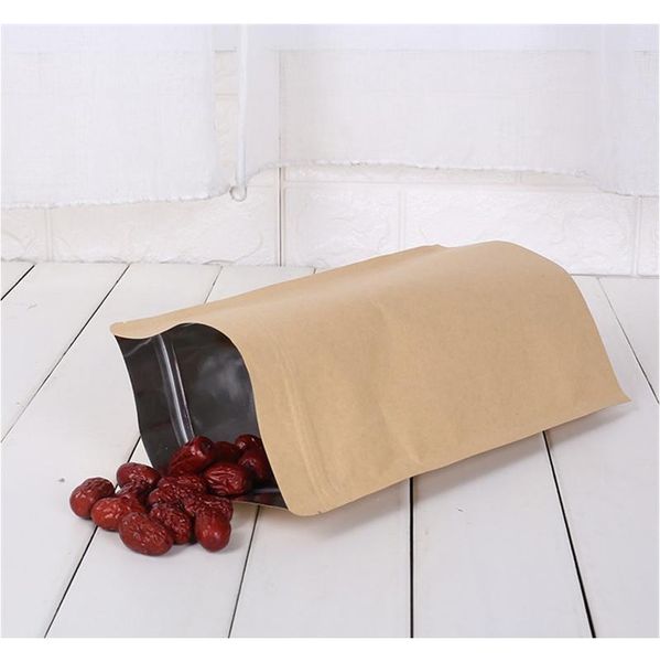 1000pcs zipper brown kraft aluminizing pouch,stand up kraft paper aluminium foil bag resealable zip lock grip seal fo jllepi ladyshome 
1000pcs zipper brown kraft aluminizing pouch,stand up kraft paper aluminium foil bag resealable zip lock grip seal fo jllepi ladyshome
