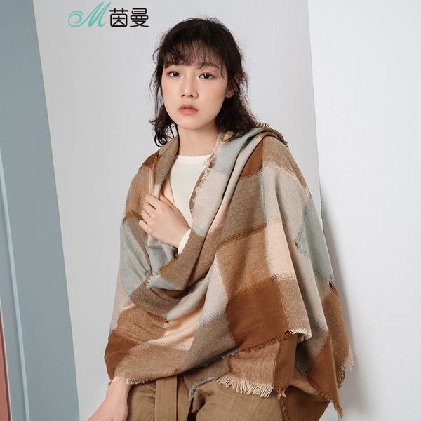 inman korean style women winter spring autumn all matched keep warm patchwork two way use shawl scarf y201007, Blue;gray
inman korean style women winter spring autumn all matched keep warm patchwork two way use shawl scarf y201007, Blue;gray