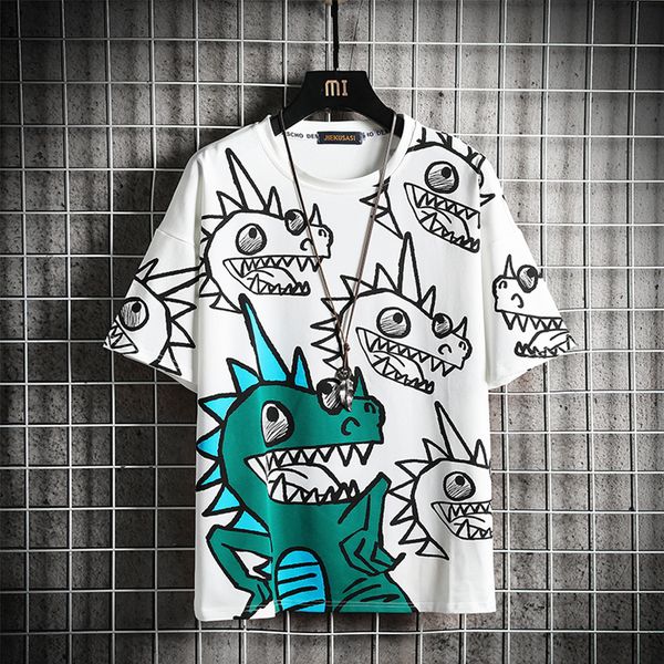 2021 new cute tshirts graffiti print tee shirts streetwear harajuku dinosaurs short sleeve men fashion summer t-shirts 3h16, White;black
2021 new cute tshirts graffiti print tee shirts streetwear harajuku dinosaurs short sleeve men fashion summer t-shirts 3h16, White;black