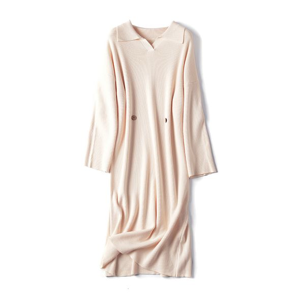 2021 new autumn winter thick straight turndown collar knit women long female chic sweater elegant dress yery, White;black
2021 new autumn winter thick straight turndown collar knit women long female chic sweater elegant dress yery, White;black