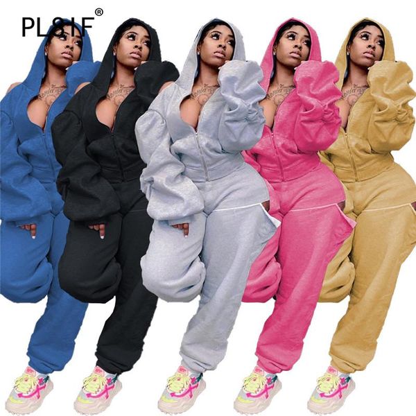 women's tracksuits draped casual 2 pieces tracksuit hoodies and long pant suit female two clothes set, Gray
women's tracksuits draped casual 2 pieces tracksuit hoodies and long pant suit female two clothes set, Gray
