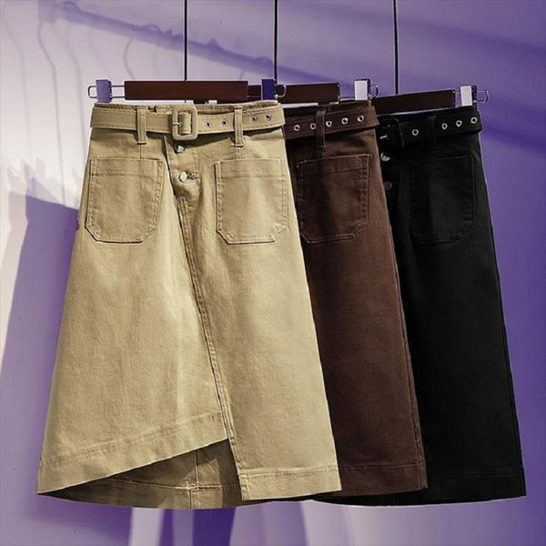 summer women clothing cotton twill fabric washed skirts split skirts knee length high waist women sashes free, Black
summer women clothing cotton twill fabric washed skirts split skirts knee length high waist women sashes free, Black
