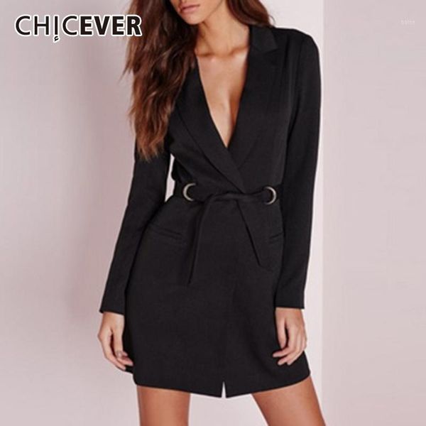 chicever slim blazer female v neck long sleeve high waist lace up temperament casual black blazers for women 2020 fashion autumn1, White;black
chicever slim blazer female v neck long sleeve high waist lace up temperament casual black blazers for women 2020 fashion autumn1, White;black