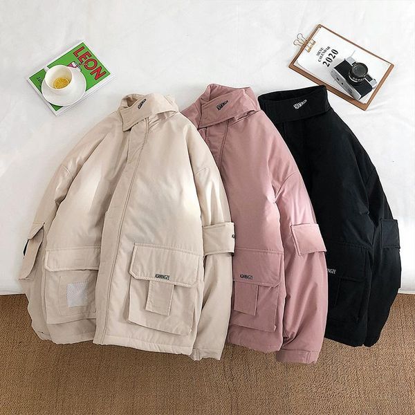 men's down & parkas korean style jacket oversized loose casual fashion polyester thicken winter couple ropa de hombre coat men de50mmf1, Black
men's down & parkas korean style jacket oversized loose casual fashion polyester thicken winter couple ropa de hombre coat men de50mmf1, Black