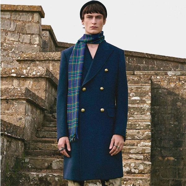 men's wool & blends woolen coat 2021 winter lapel double row british mid-length youth windbreaker, Black
men's wool & blends woolen coat 2021 winter lapel double row british mid-length youth windbreaker, Black