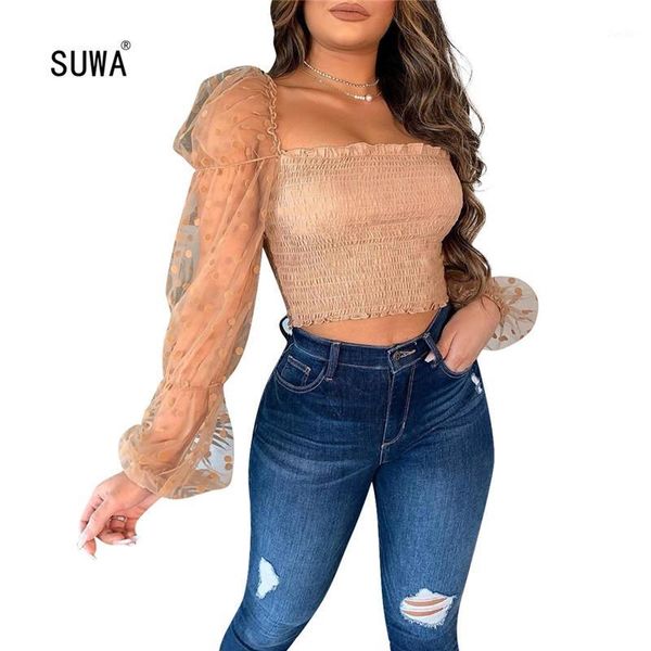 see through mash chiffon long sleeve sweet crop solid color square collar slim pullover sweater retro blouse for women1, White;black 
see through mash chiffon long sleeve sweet crop solid color square collar slim pullover sweater retro blouse for women1, White;black