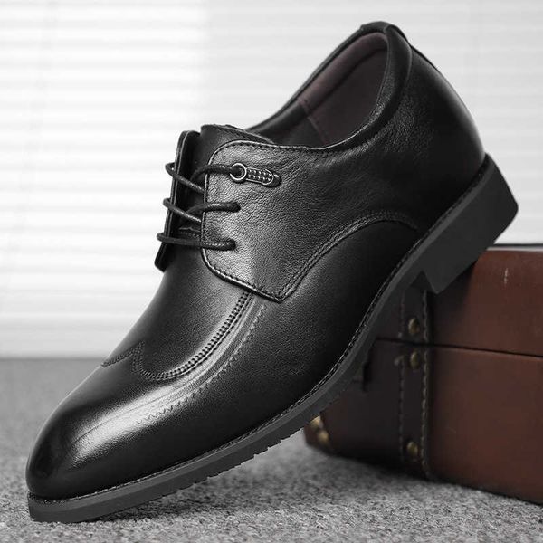 autumn business dress inner heightening leather shoes men's cowhide british korean version pointed single shoes 6cm heightening wedding, Black
autumn business dress inner heightening leather shoes men's cowhide british korean version pointed single shoes 6cm heightening wedding, Black